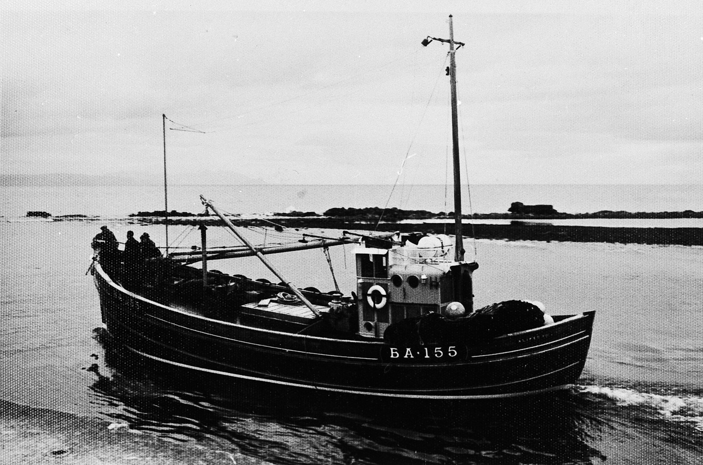 Ringnetter 'Aliped VIII', BA155, in harbour, Girvan. She was owned by the McCrindle family of Girvan.
