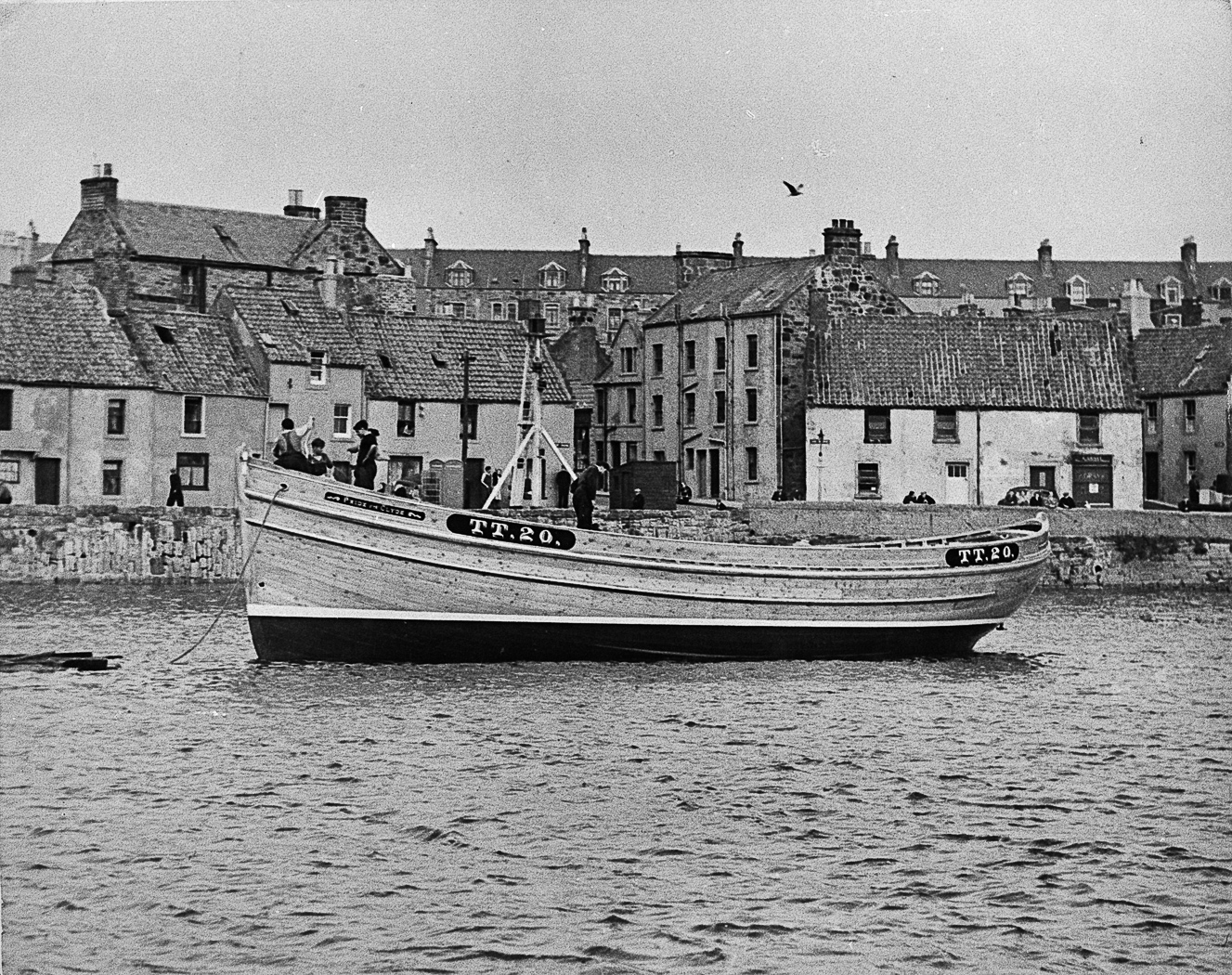 Ringnetter 'Pride of the Clyde', TT20, in harbour, St Monans, 1949.