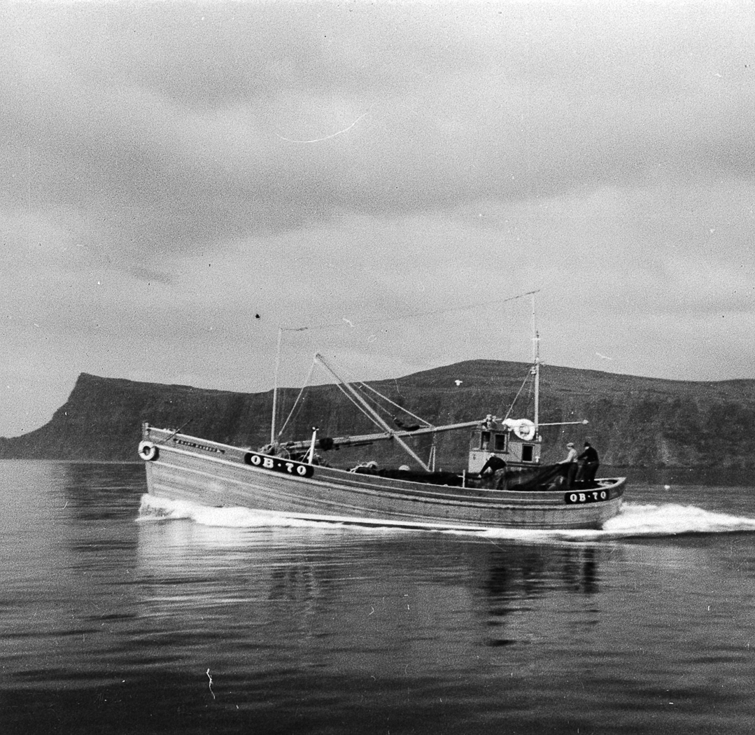 'Mary Manson', OB70, at sea. She was later renamed and registered 'Atlanta', OB70.