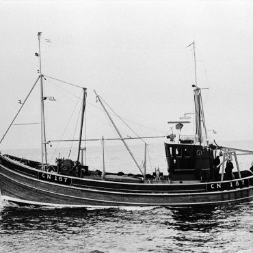 Dual purpose ringnetter and trawler, 'Alliance', CN187, at sea, 1974. She was the last of her class and was built by Alexander Noble at Givran for the Gillies family of Campbeltown.