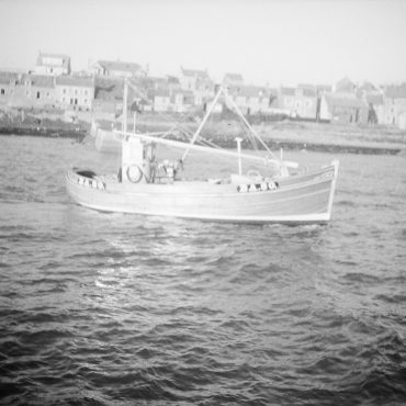Dual purpose ringnetter and seiner, 'Girl Anne', BA80, St Monans, 1949. She was built by J. N. Miller, St Monans, for West Coast owners. She was 39ft 9" long and weighed 14 tons. She is possibly pictured here on her boat trials.