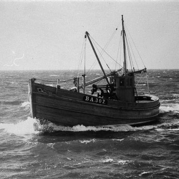 'Boy John', BA307, at sea, 1947. Weighing 23 tons and 50ft long, she was built by J.N. Miller boatbuilders, St Monans as a dual purpose ringnetter and seiner.