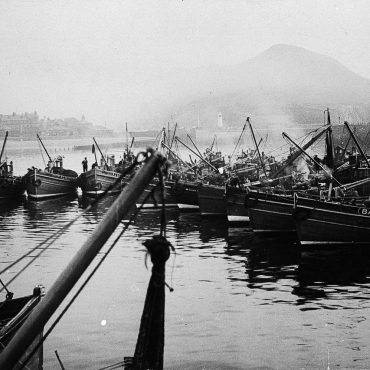 Ayrshire boats in harbour, Peel, Isle of Man